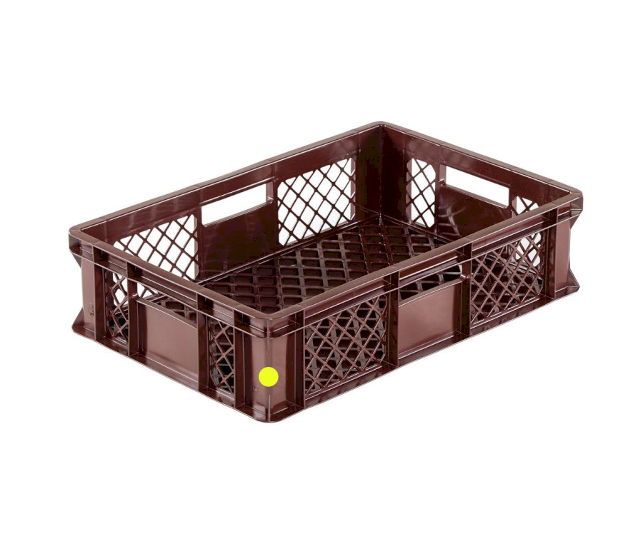 Přepravka 1433.232100 žlutá, OÚ, perforovaná